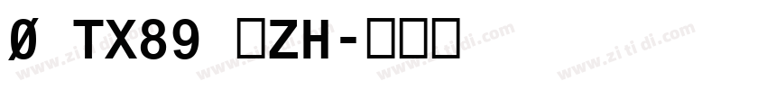0 TX89 人ZH字体转换